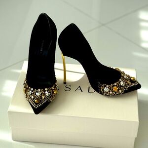 Casadei Blade Embellished Pumps